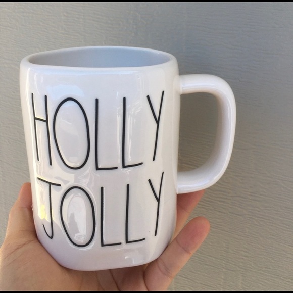 rae dunn double side holly jolly mug - Picture 2 of 3